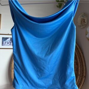 Elegant Blue off the shoulder Top